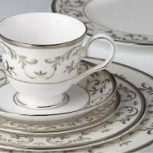 Lenox Opal Innocence Silver - Two 5-piece place settings.